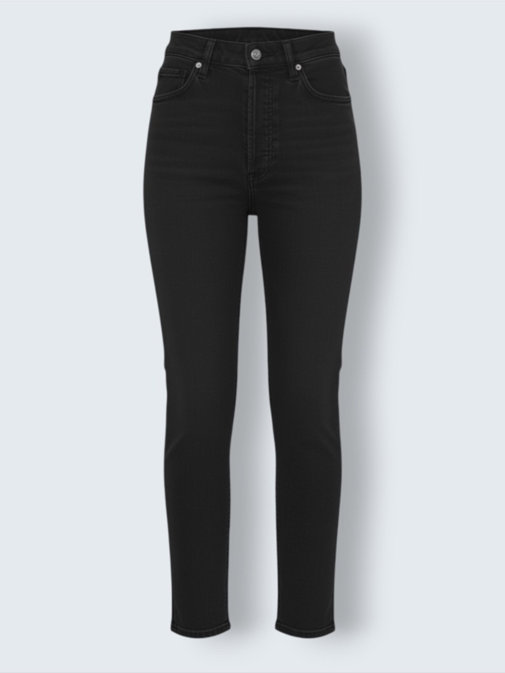 AGOLDE Nico High Rise Slim Ankle Jeans Black "Spirit" Wash Size 26